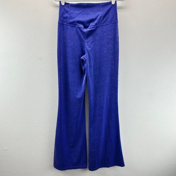 Athleta Elation Velvet Flare Pant Purple Small - Picture 5 of 14